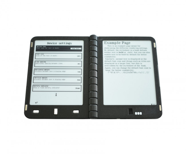 Рідер-розкладачка із двома екранами E-Ink - Diptyx E-Reader